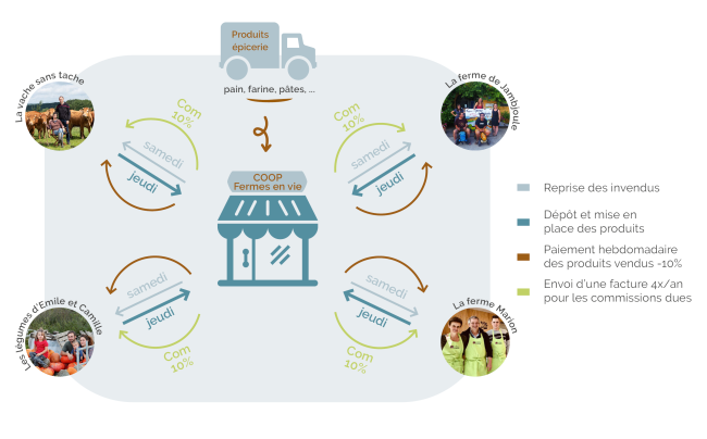 Infographie revenus de la coopérative